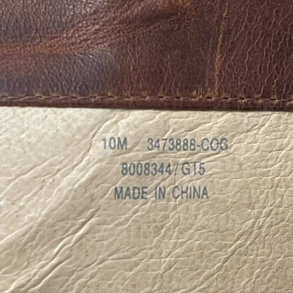 Frye Cece Tall Wedge Brown Distressed Leather Wedge Boots - Size 10 - Picture 7 of 7